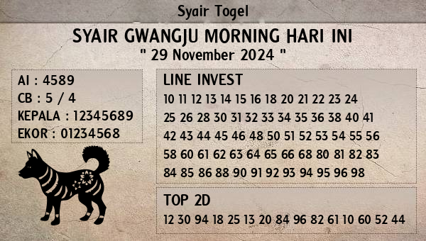 Prediksi Gwangju Morning