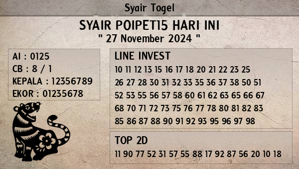 Prediksi Poipet15