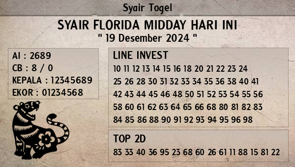 Prediksi Florida Midday