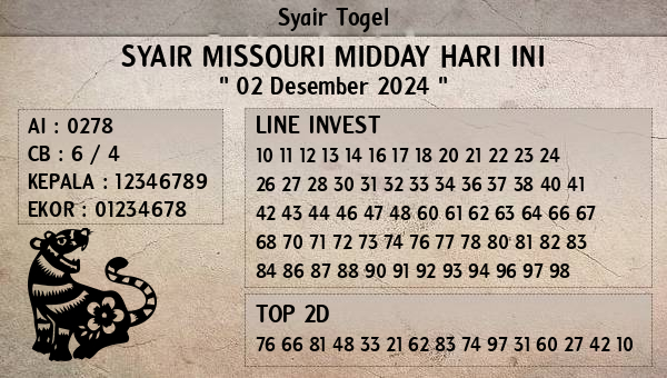 Prediksi Missouri Midday