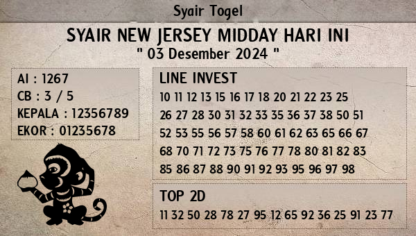 Prediksi New Jersey Midday