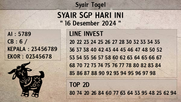 Prediksi SGP