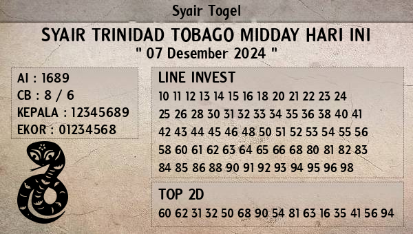 Prediksi Trinidad Tobago Midday