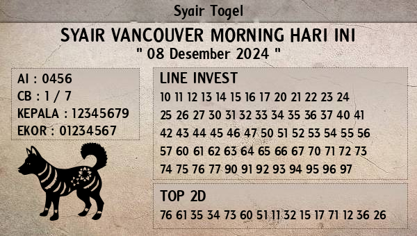 Prediksi Vancouver Morning