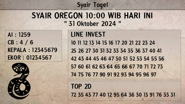 Prediksi Oregon 10:00 WIB