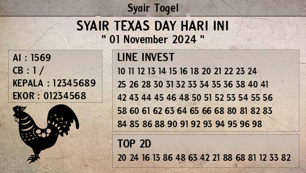 Prediksi Texas Day