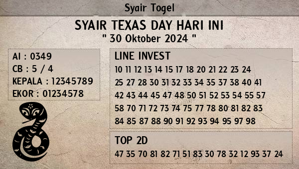 Prediksi Texas Day