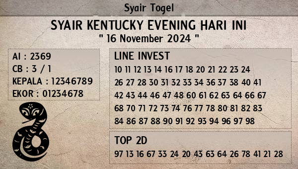 Prediksi Kentucky Evening