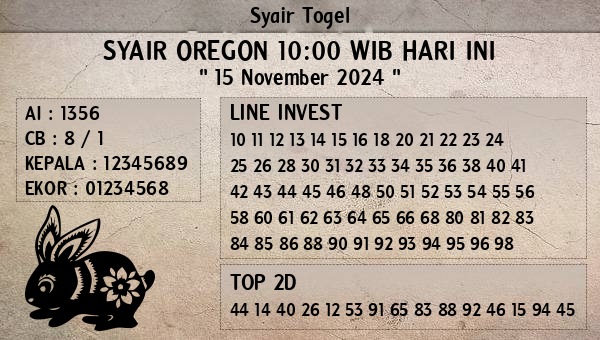 Prediksi Oregon 10:00 WIB