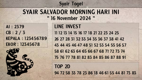 Prediksi Salvador Morning