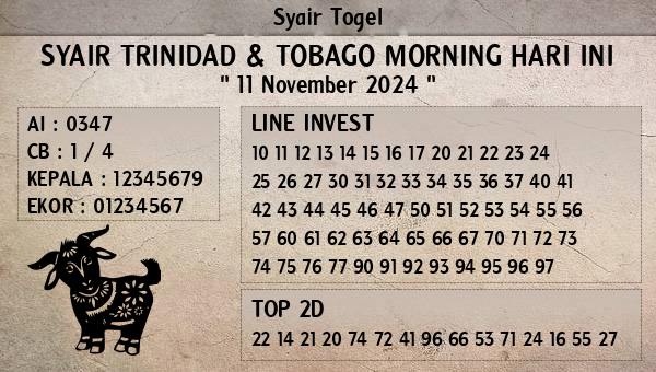 Prediksi Trinidad & Tobago Morning