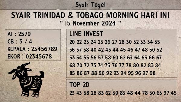 Prediksi Trinidad & Tobago Morning