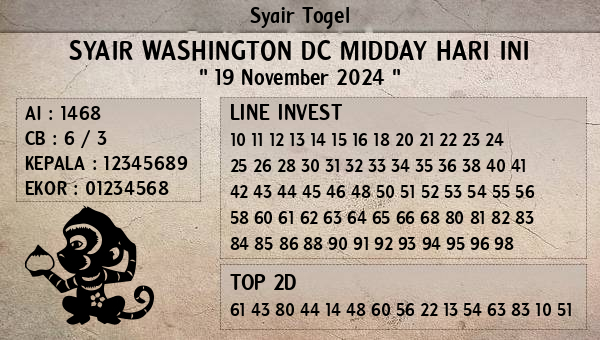 Prediksi Washington Dc Midday